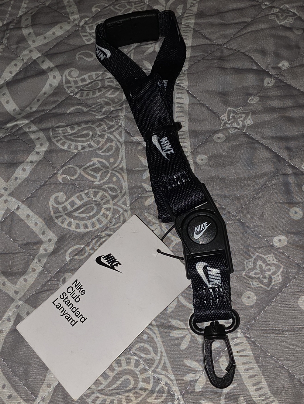 Nike Men’s Black Branded Lanyard